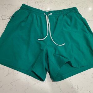 lululemon Men’s Swim Shorts Green Size M Lined Drawstring